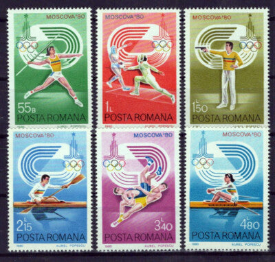 Romania 2962-2967 MNH Olympics Sports Games ZAYIX 0125S0014