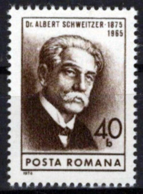 Romania 2551 MNH Dr. Albert Schweitzer Medical Missionary ZAYIX 0125S0036