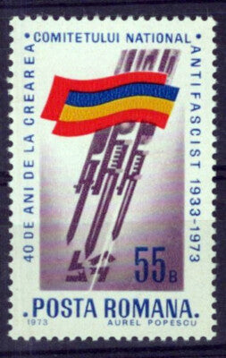 Romania 2421 MNH Romanian Flag Stabbing Swastika ZAYIX 0125S0045