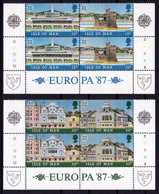 Isle of Man 331-334 MNH Block Architecture Europa Cept ZAYIX 040423S30