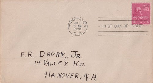 US 808 FDC Cover 4c Pres. James Madison Prexie Single ZAYIX 0324M0037