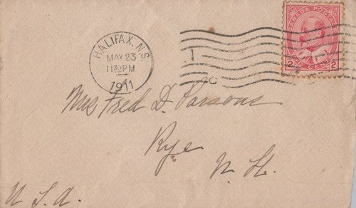 Canada Cover 2c Edward VII Halifax Nova Scotia Machine cancel ZAYIX 0324M0151