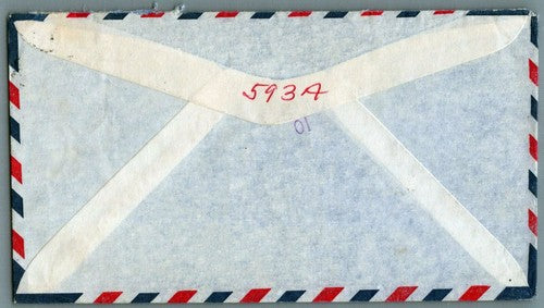 Canada Cover Fort Nelson BC to forwarded LA via Santa Monica ZAYIX 0324M0169