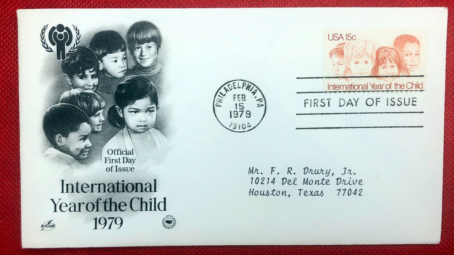 1979 US 1772 Art Craft FDC IYC International Year of the Child ZAYIX 010522SM169M