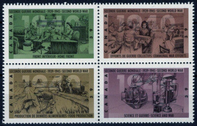 Canada 1301a MNH Block WWII Science War Food Production ZAYIX 013123S157