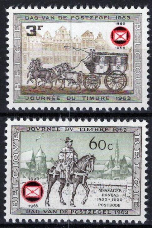 Belgium 677-678 MNH Philatelic Assoc Postal Wagon Horse ZAYIX 021823S53M