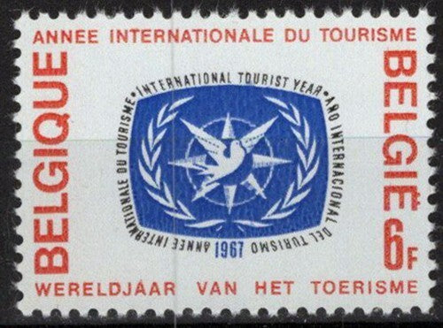 Belgium 682 MNH - International Tourist Year Emblem ZAYIX 021823S55M