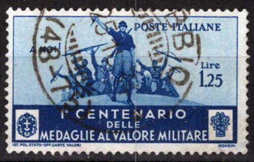 ZAYIX - 1983 Italy 338 Used 1.25 l Century of the Medal of Valor 021823S63