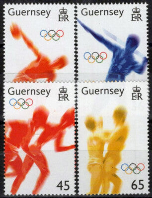 Guernsey 844-847 MNH Olympics Sports Games Runners Wrestlers ZAYIX 090823S14M