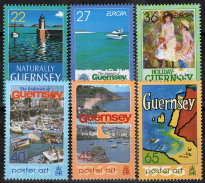 Guernsey 801-806 MNH Poster Art Ships Views of Guernsey ZAYIX 090823S11M