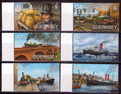 Guernsey 899-904 MNH Mailboat Mail Train Postal Service ZAYIX 090823S18
