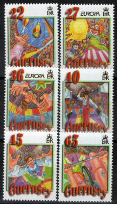 Guernsey 756-761 MNH Entertainment Circus Clowns ZAYIX 090823S07M