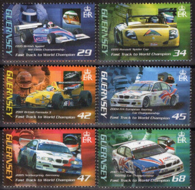 Guernsey 905-910 MNH Race Cars Sports Fast Track ZAYIX 080323SM98M