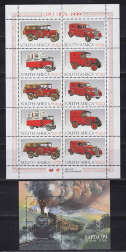 South Africa Sheets 1110, 1097-1100 MNH Trains Automobiles ZAYIX 101623SM113