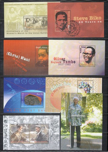 South Africa Sheets Collection MNH Politicians Nelson Mandela ZAYIX 101623SM117
