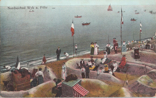 ZAYIX North Sea Resort of Wyk auf Föhr Nordseebad Frisian Islands Germany c1913