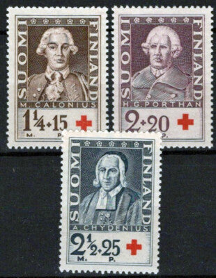 Finland B18-B20 MNH Semi-Postal Henrik Porthan Professor 032323SM151