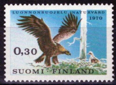Finland 490 MNH Birds Golden Eagle Nature Conservation ZAYIX 032323SM135M