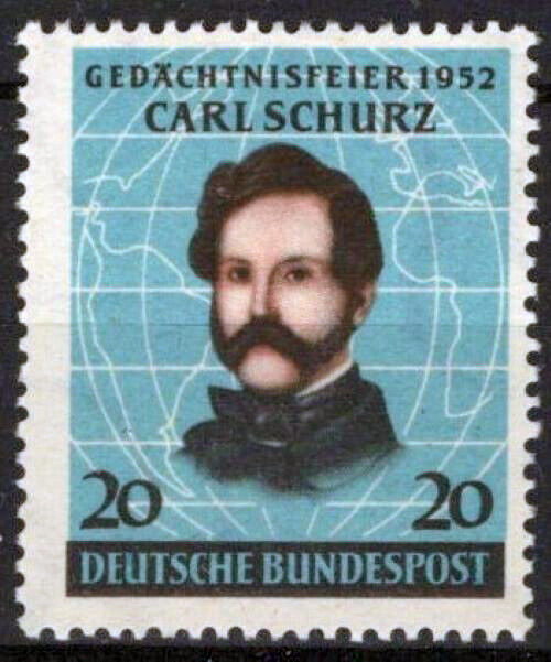 ZAYIX Germany 691 MNH Carl Schurz Politician Journalist 042523S105