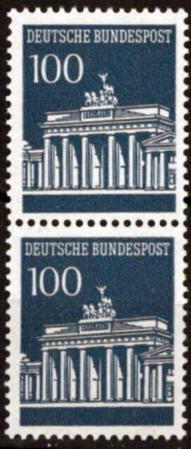 ZAYIX Germany 956 MNH Pair Control # Landmark Brandenburg Gate 042623S93