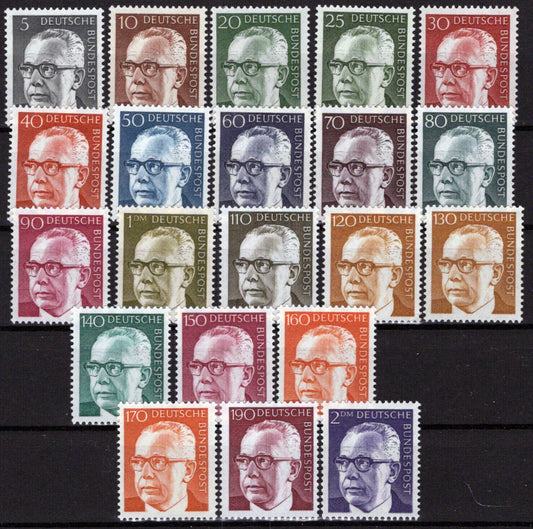 ZAYIX Germany 1028-1044 MNH President Gustav Heinemann Politician 042623S98