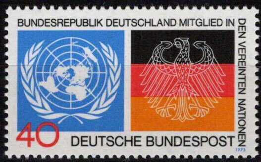 ZAYIX Germany 1126 MNH UN Emblem German Flags 042623S100