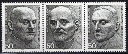 ZAYIX Germany 1203 a-c MNH Nobel Peace Prize German Winners 042623S132