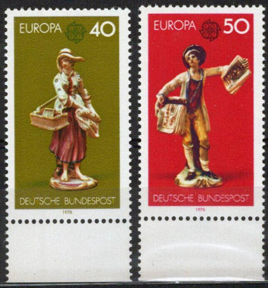 ZAYIX Germany 1211-1212 MNH Europa Cept China Figurines Statues 042623S138