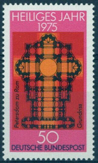 ZAYIX Germany 1162 MNH Religion Cross Holy Year St. Peter's 042623S108