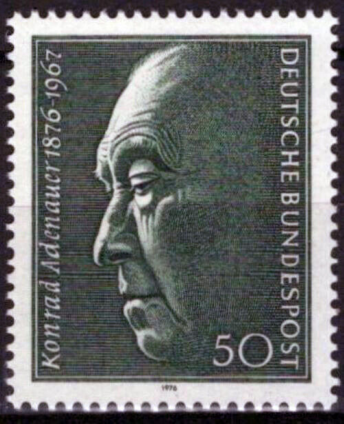 ZAYIX Germany 1205 MNH Konrad Adenauer Chancellor Politician 042623S121M