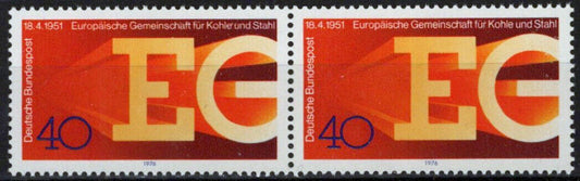 ZAYIX Germany 1209 MNH Pairs European Coal & Steel Industry 042623S129