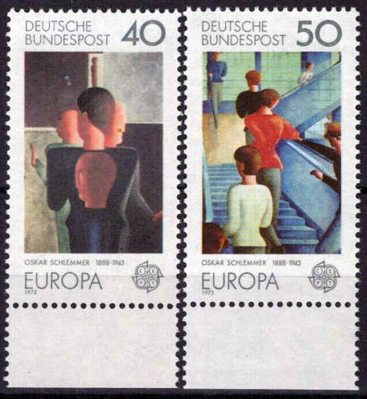 ZAYIX Germany 1164-1165 MNH Europa Cept Paintings 042623S109