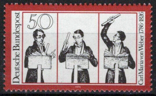 ZAYIX Germany 1214 MNH Carl Maria von Weber Composer Music 042623S140