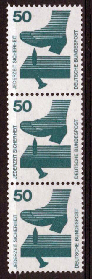 ZAYIX Germany 1080 MNH Strip Medical Accident Prevention 042623S137M