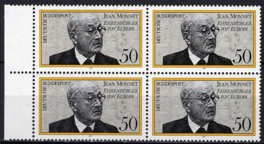 ZAYIX Germany 1244 MNH Block Jean Monnet Politician 042623S150M