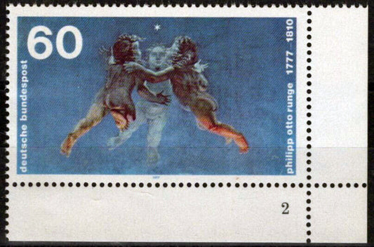 ZAYIX Germany 1254 MNH Philipp Otto Runge Painting Cherubs 042623S151