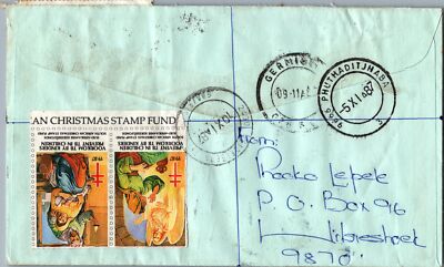 South Africa Registered Cover with Christmas Seals - Phutha-Ditjhaba ZAYIX