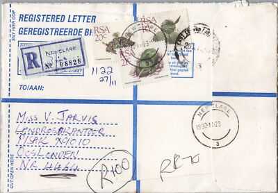 South Africa Registered Cover Three Kings Christmas Seals - Newclare ZAYIX