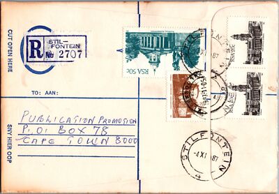 South Africa Registered Cover with Christmas Seals Stil-Fontein - Nativity ZAYIX