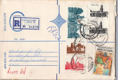 South Africa Registered Cover with Christmas Seals - Potgieters-Rus 6 ZAYIX