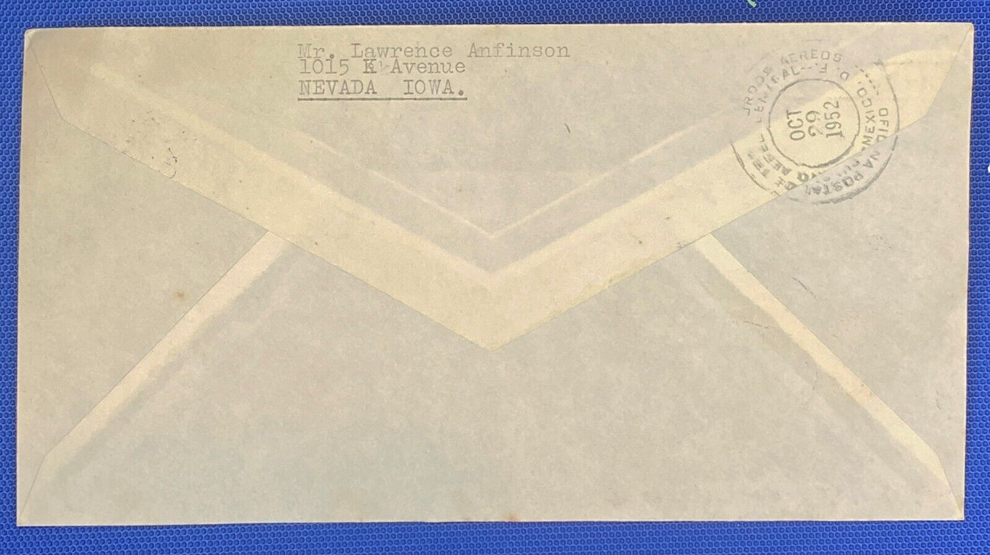 ZAYIX 1952 Netherlands First Flight Nederland-Mexico 27 October KLM Airlines