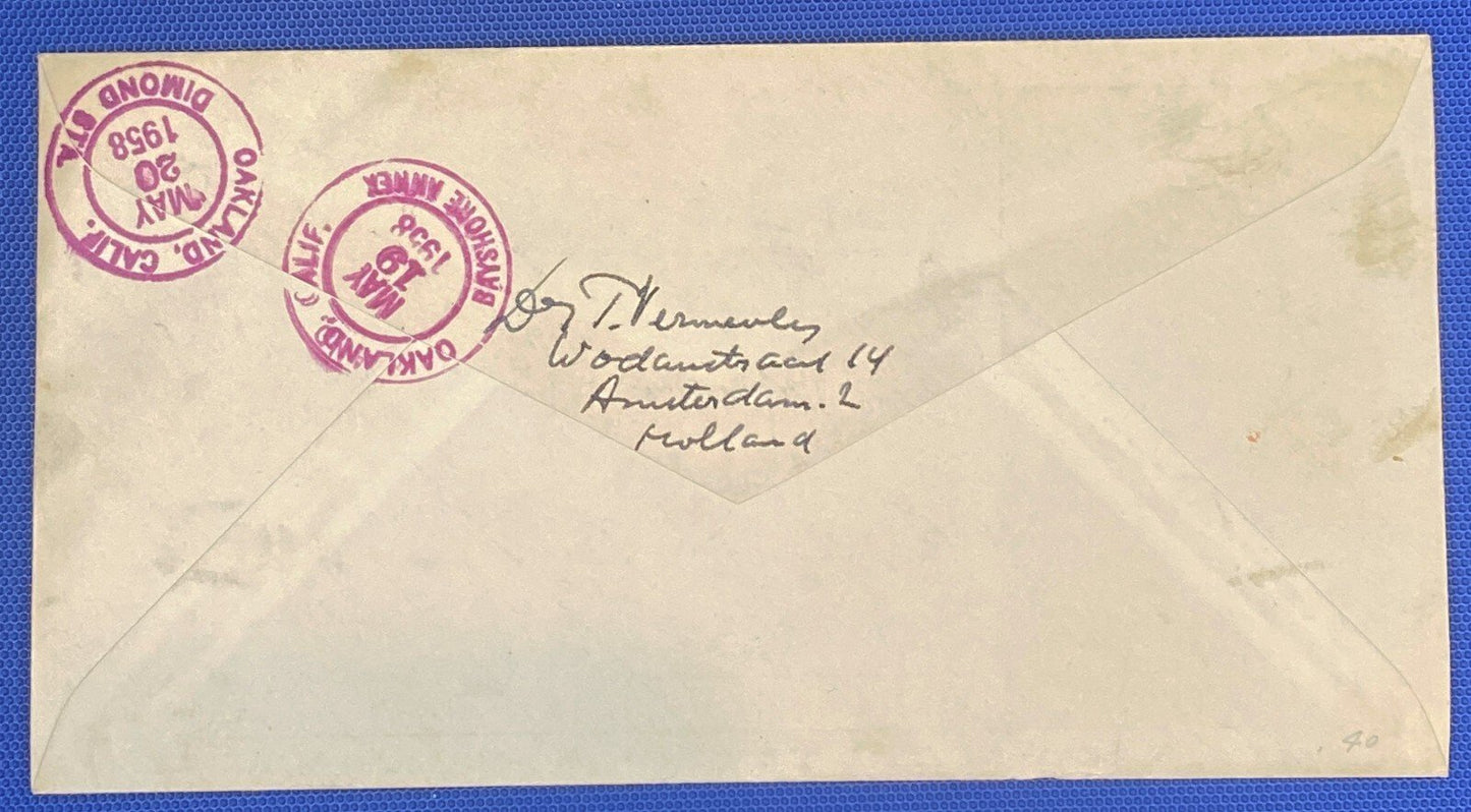 ZAYIX 1958 Netherlands B321-B325 / Mi 712-718 / NVPH E34 FDC Traditional Costume