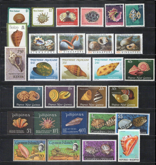 Seashells Stamp Collection MNH Marine Life ZAYIX