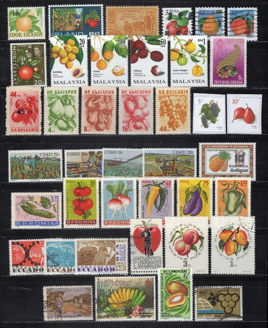 Fruit & Vegetables Stamp Collection MNH/Used Food Plants Farming ZAYIX
