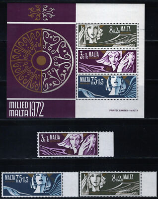 Malta B10B12a MNH Air Post Angels Singing Christmas ZAYIX 070922SM26