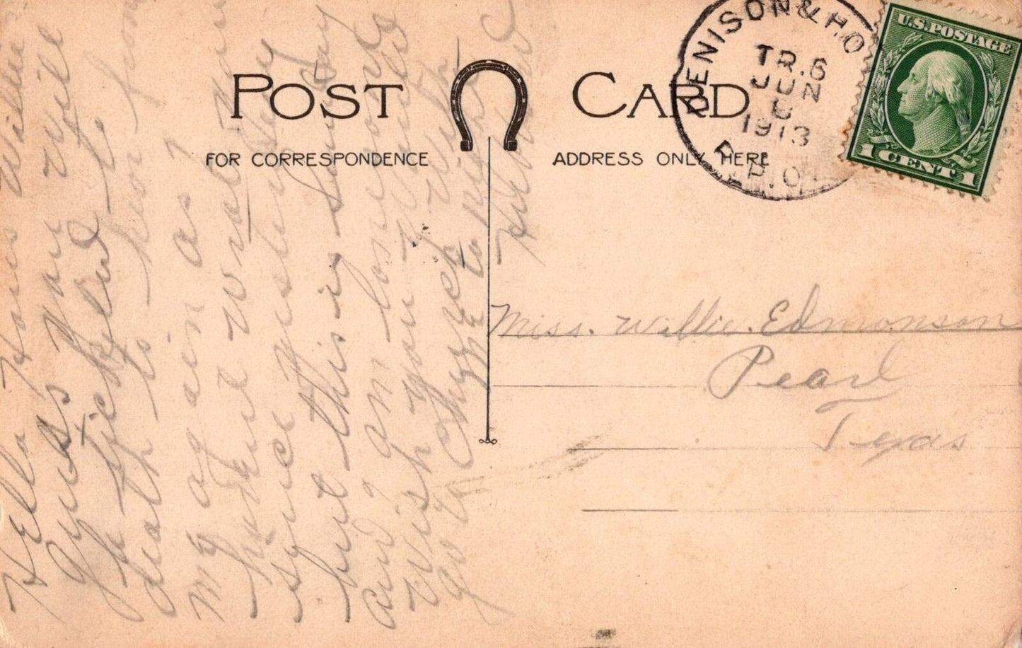 Humorous Artist Signed Dennison & HO RPO cancel US Postcard ZAYIX 0324M0325