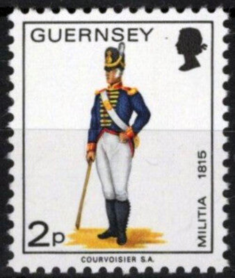 Guernsey 98 MNH 2p Military Uniforms Militia ZAYIX 021423S119