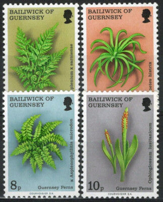 Guernsey 119-122 MNH Ferns Plants Nature ZAYIX 021423S125M