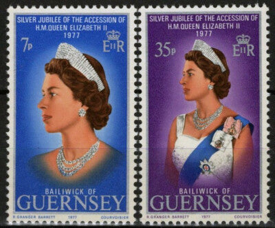 Guernsey 145-146 MNH Royalty Queen Elizabeth Order of Garter ZAYIX 021423S132M