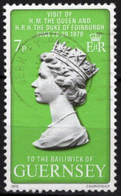 Guernsey 164 Used Royalty Elizabeth II Visit Duke of Edinburgh ZAYIX 021423S138M